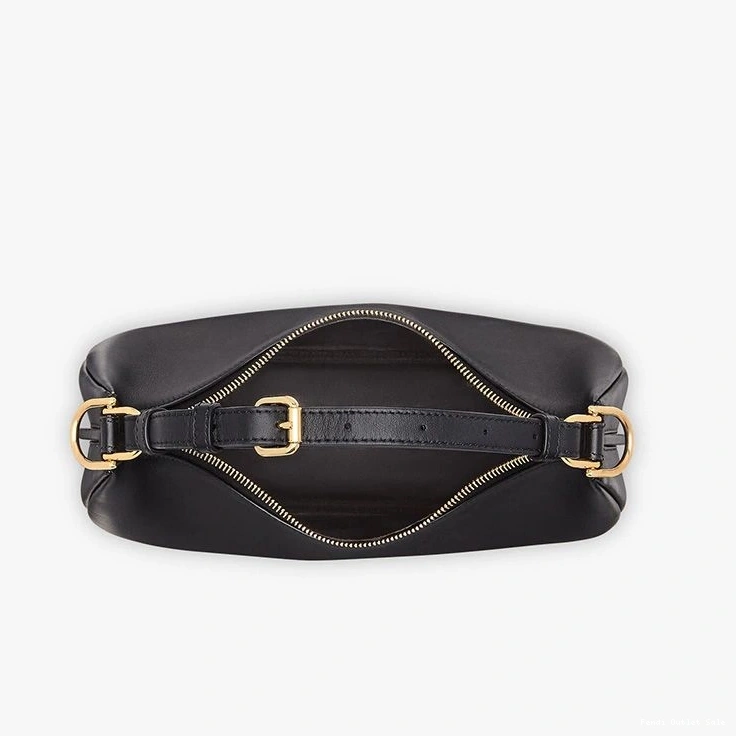 Affordable Small Fendi In Leather Fendigraphy Black Bag Calf Hobo 0731